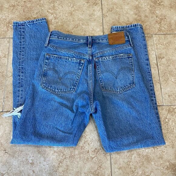 Levi’s Vintage Premium Ripped Jeans high rise skinny waist 25” - Picture 3 of 10